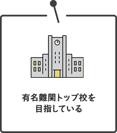 有名難関トップ校を目指している