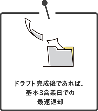 3営業日で返却可能